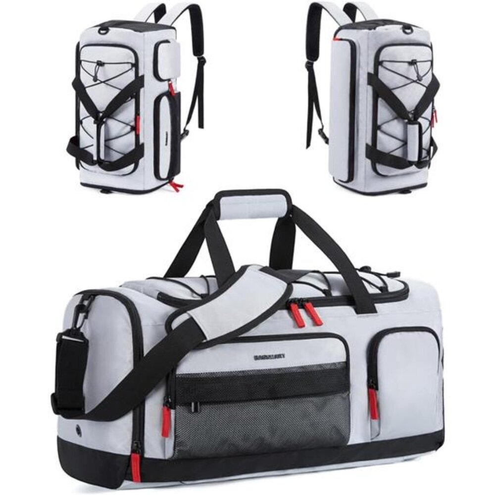 Gym Bag for Women & Men, 35L Sports Travel Duffel Bag with Shoe Compartment